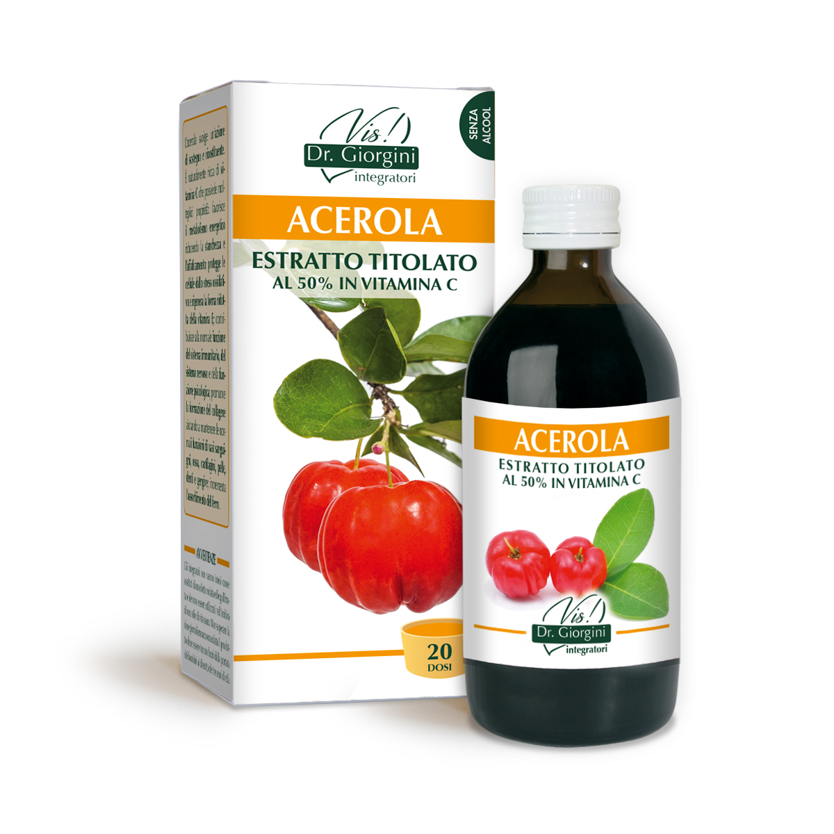 ACEROLA STANDARDIZIERTER EXTRAKT 200 ml alkoholfreie Flüssigkeit main product photo