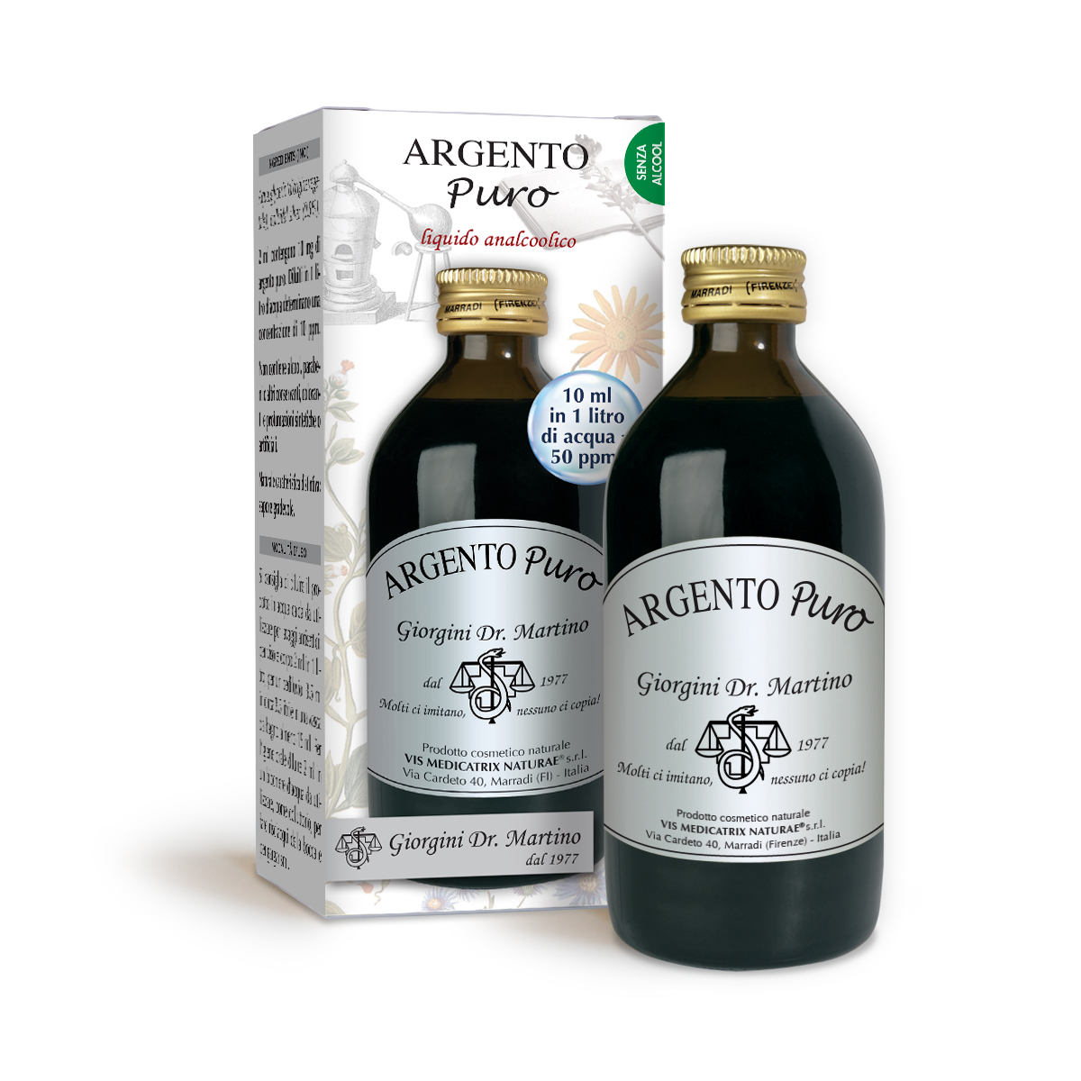 PURE SILVER 200 ml alcohol free liquid main product photo