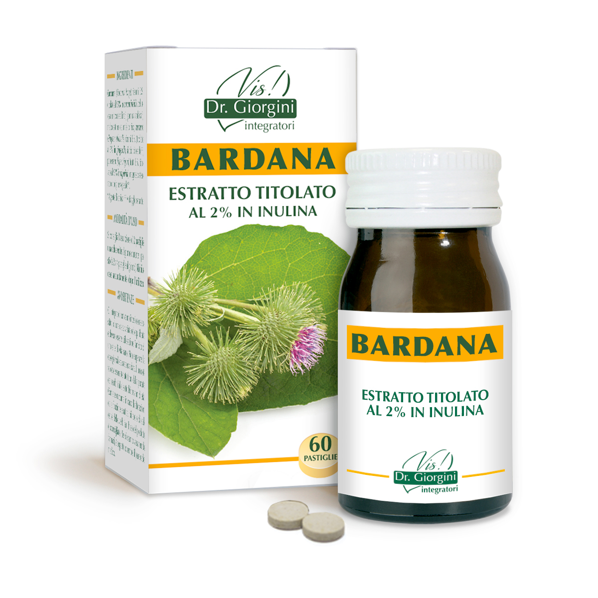 BARDANA extracto estandarizado Tabletas