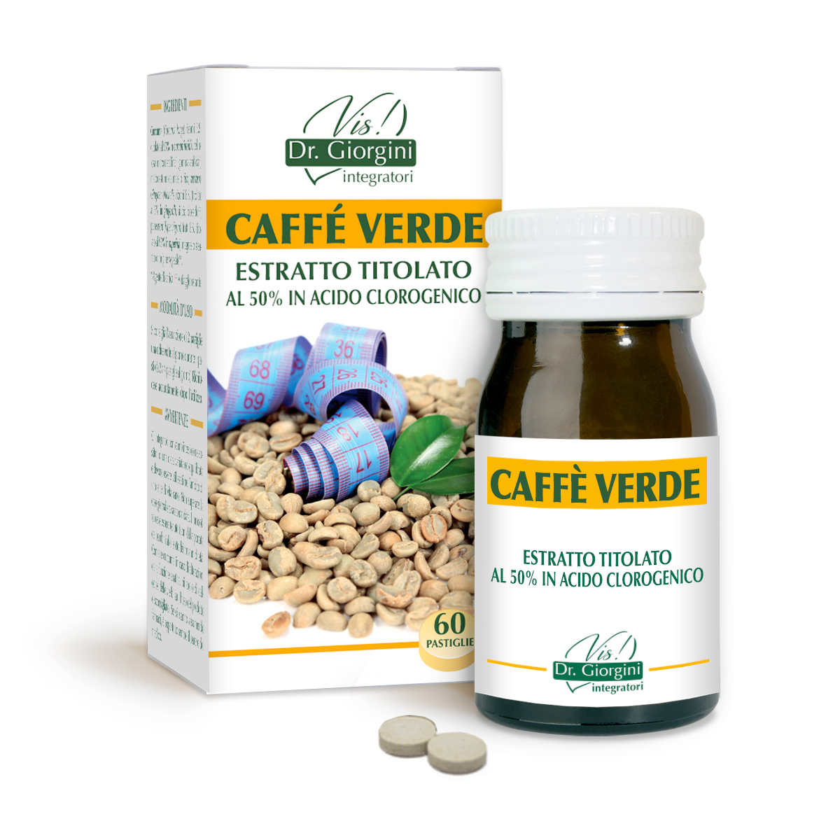 CAFÉ VERDE extracto estandarizado Tabletas