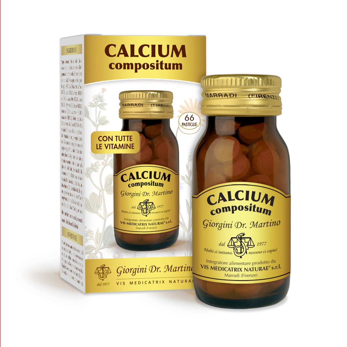 CALCIUM compositum 40 g - tabletas de 600 mg main product photo