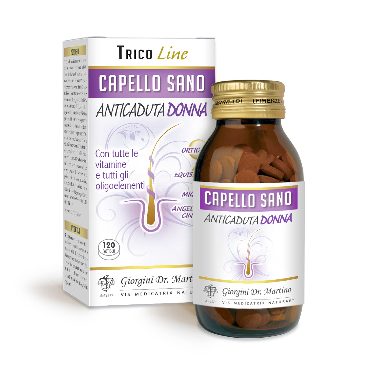 CAPELLO SANO HAIR LOSS for WOMEN 72 g – 600 mg tablets main product photo