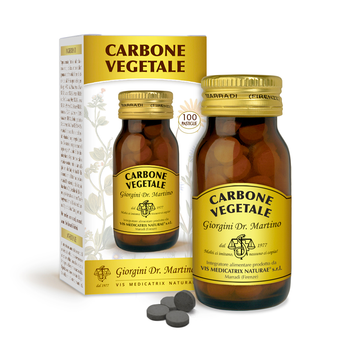 CHARBON VÉGÉTAL 100 pastilles