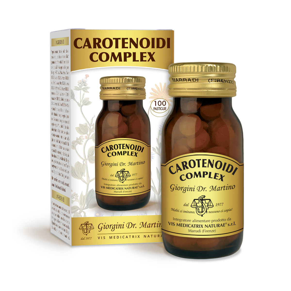 CAROTINOÏDES COMPLEX 50 g - pastilles (500 mg) main product photo