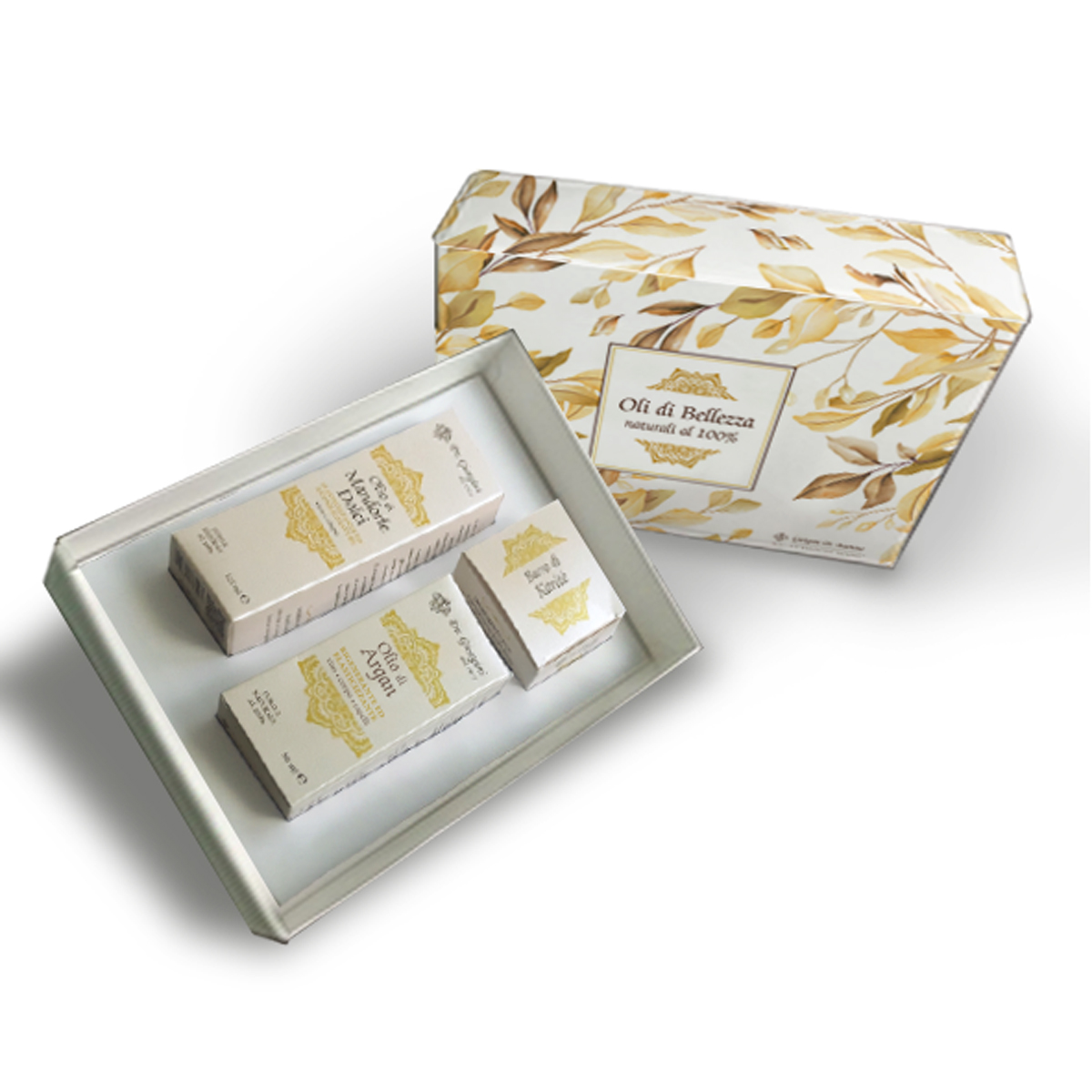 COFFRET HUILES DE BEAUTÉ (Beurre de Karité-Huile d'Argan+Huile d'Amande) main product photo
