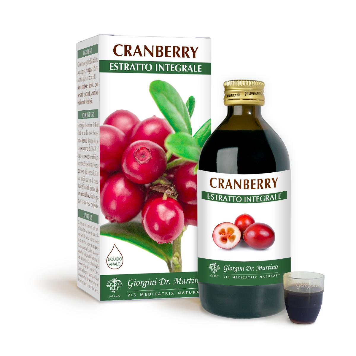 CRANBERRY Extrait Intégral Liquide sans alcool