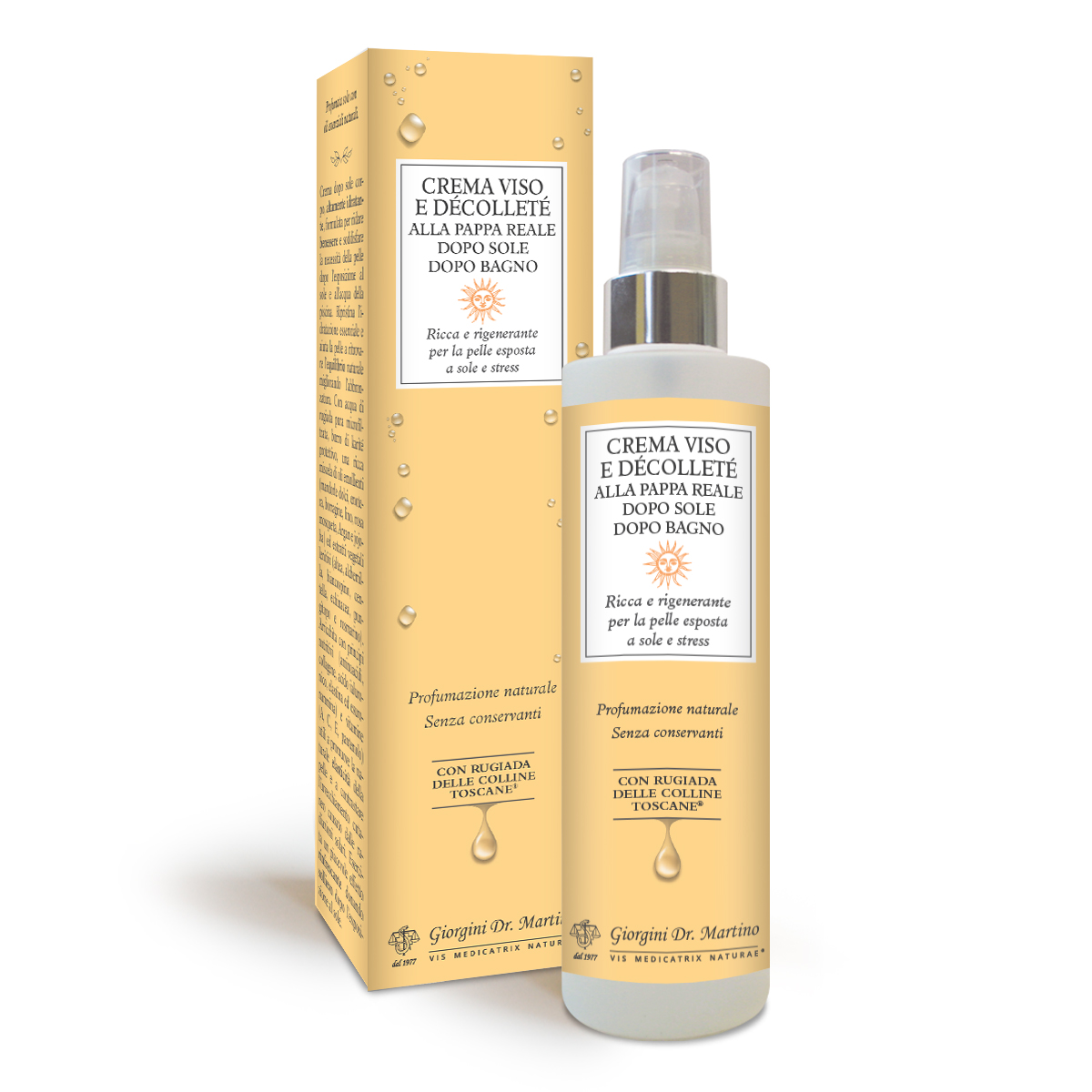 FACEAND DÉCOLLETÉ CREAM WITH ROYAL JELLY - AFTER SUN AND BATH 250ml main product photo