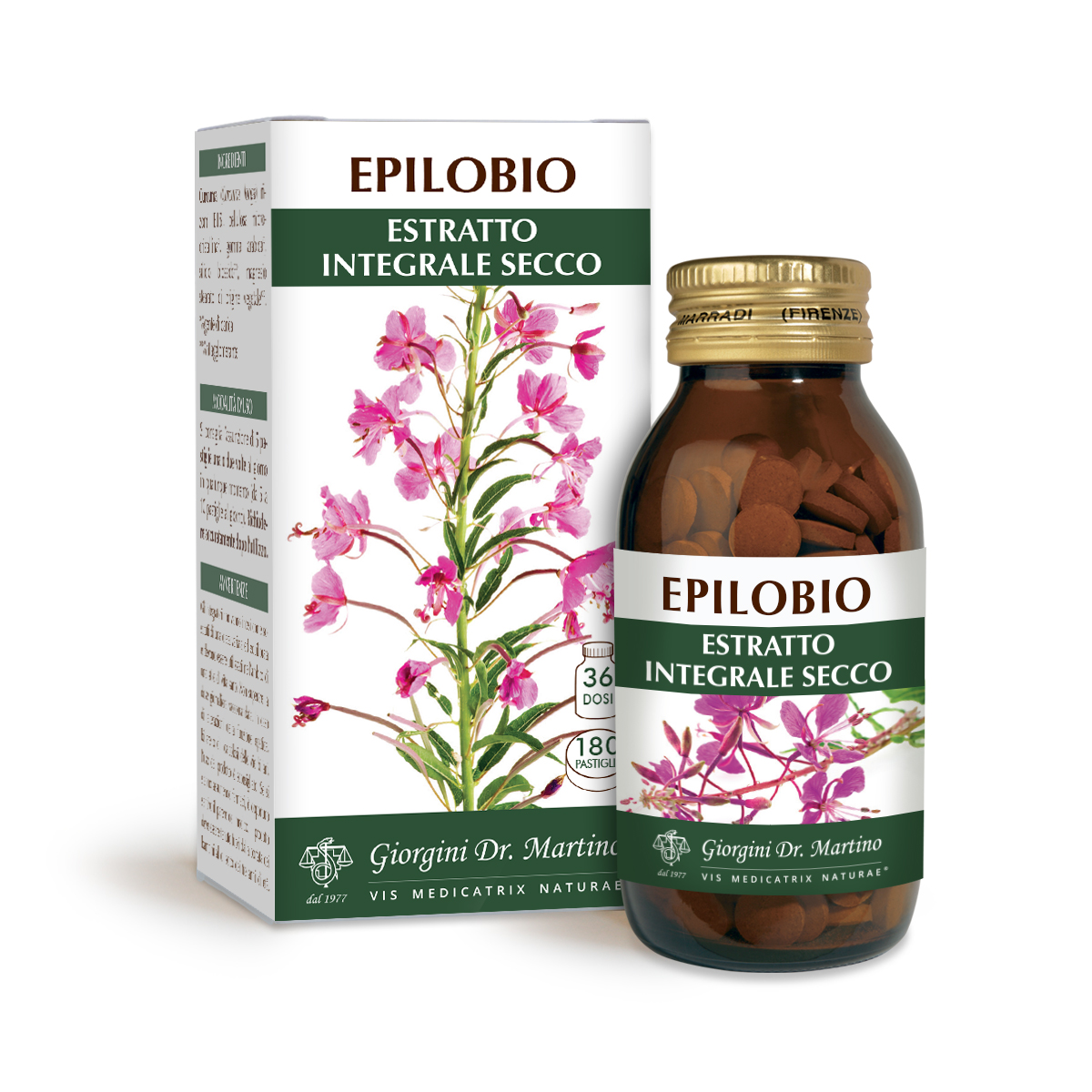 EPILOBE EXTRAIT INTEGRAL SEC 90g-180 pastilles (500mg) main product photo