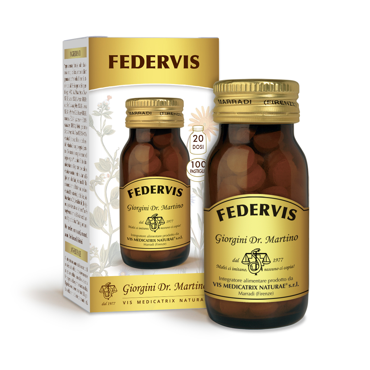 FEDERVIS 50 g - 100 tabletas de 500 mg main product photo