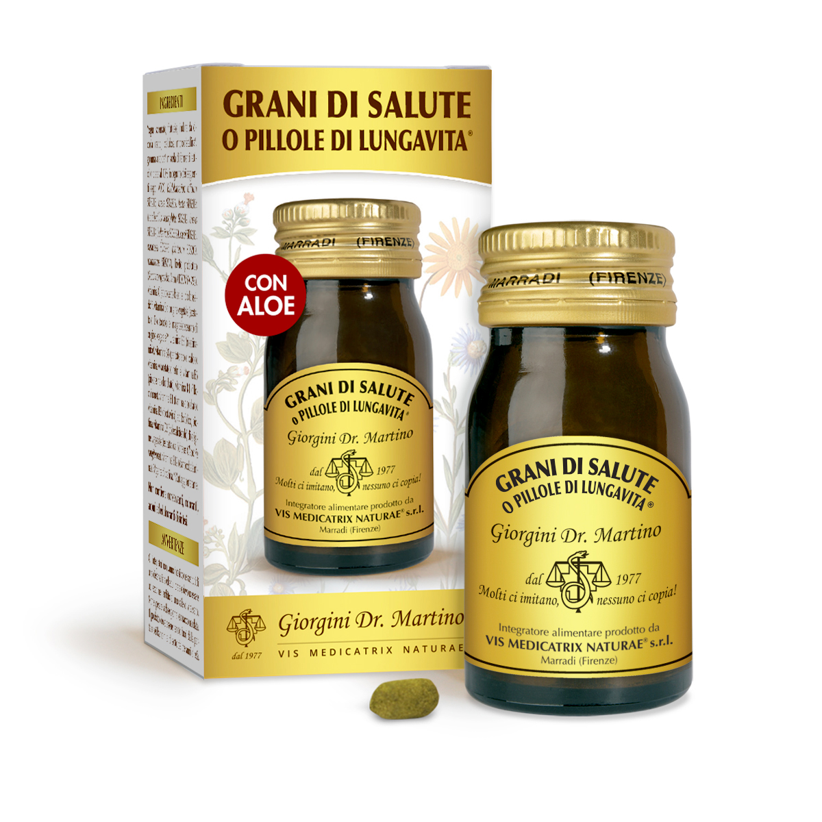 GRANI DI SALUTE ou PILLOLE DI LUNGA VITA Grains