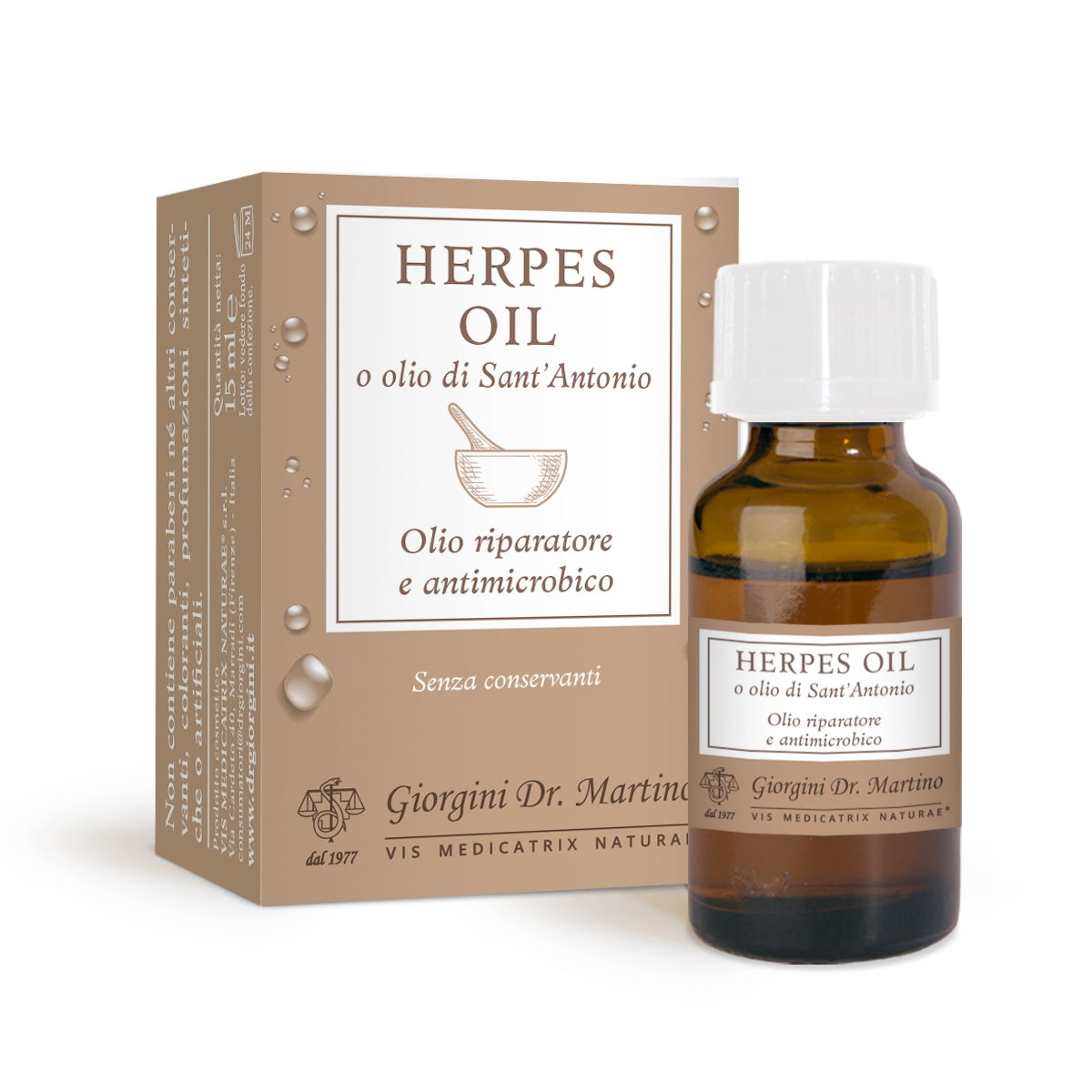 HERPES OIL- culebrilla 15 ml main product photo