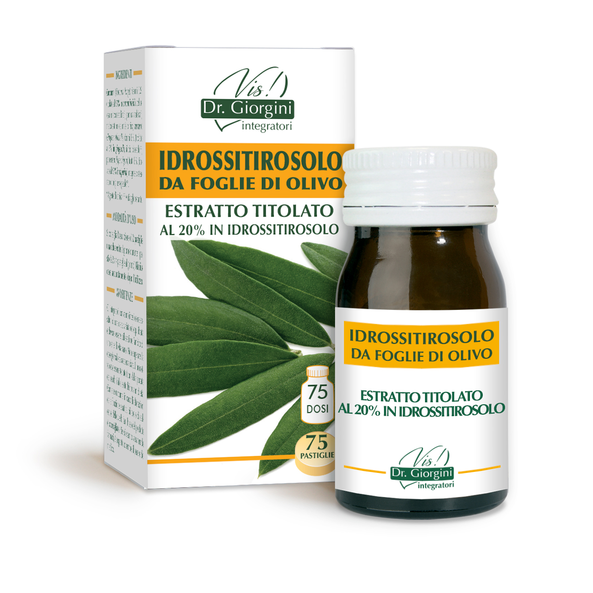 HYDROXYTYROSOL À PARTIR DE FEUILLES D'OLIVIER E.TIT.30g - PASTILLES DE 400mg main product photo