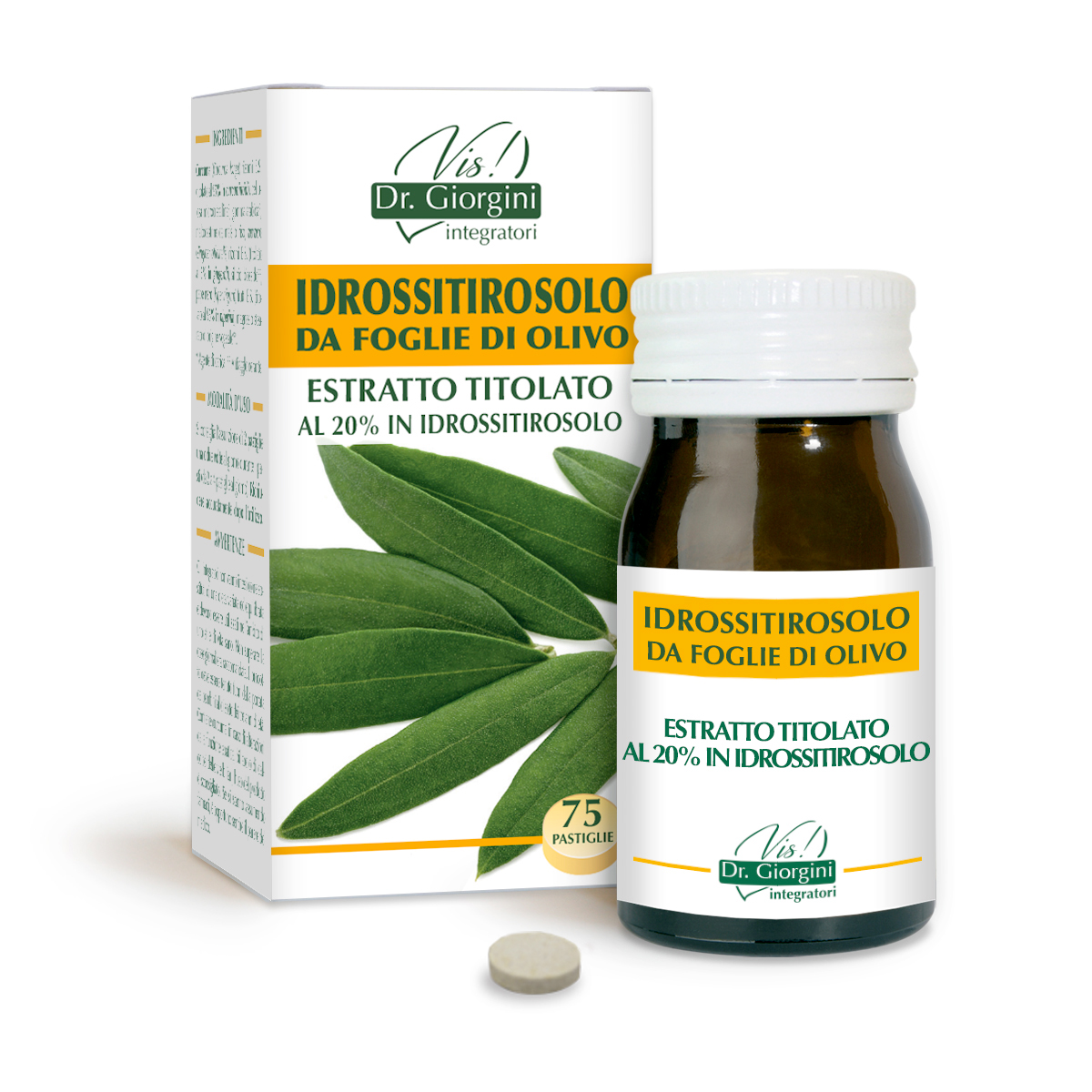 HYDROXYTYROSOL À PARTIR DE FEUILLES D'OLIVIER - EX.TIT. Pastilles