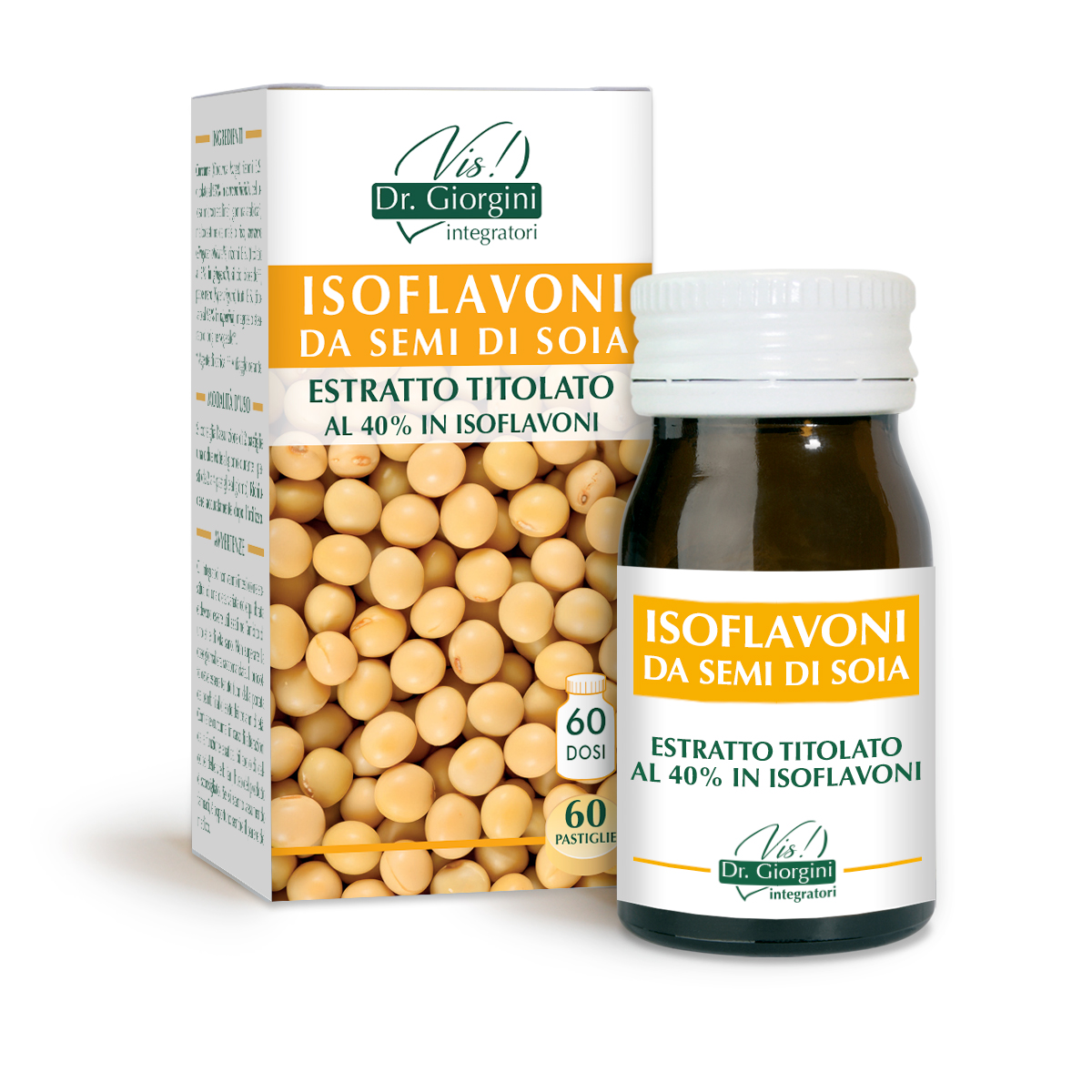 ISOFLAVONES DE GRAINES DE SOJA EXTR.TIT. 30 g - Pastilles de 500 mg main product photo