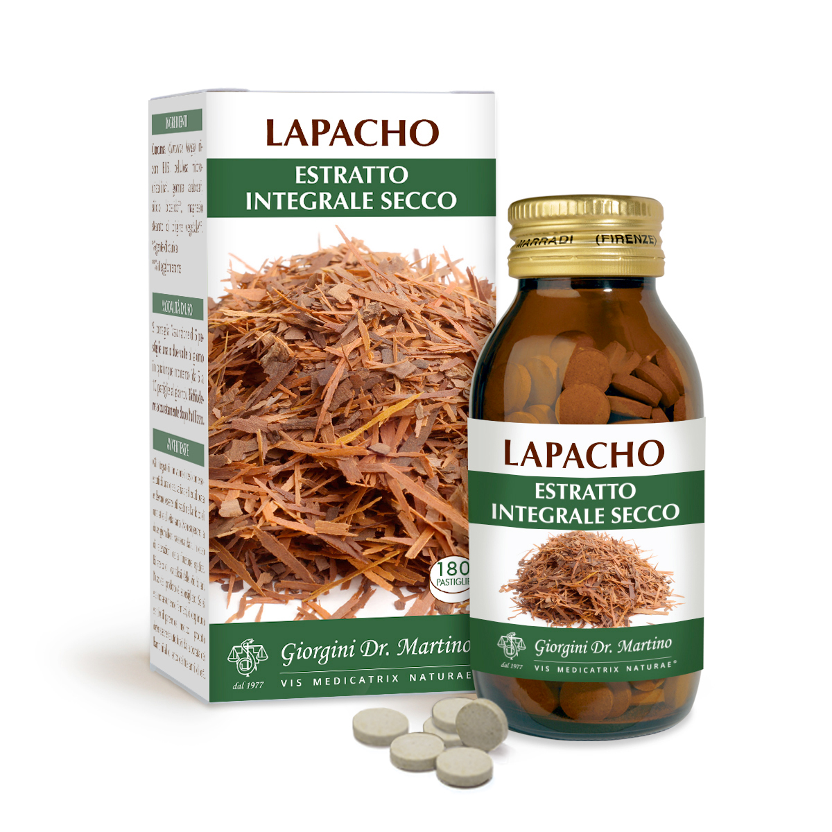 LAPACHO EXTRAIT INTEGRAL SEC 90G 180 pastilles (500 mg)