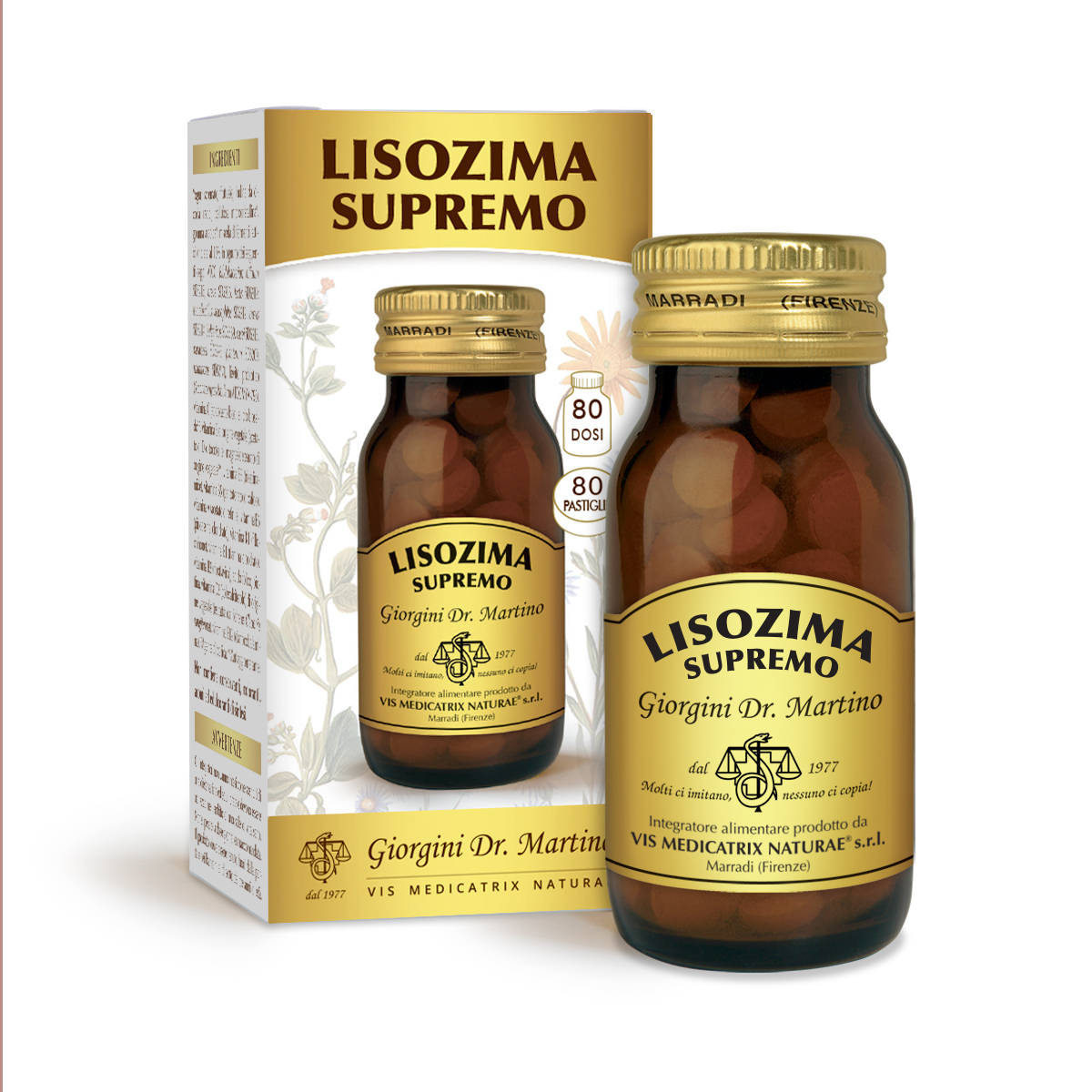 Lisozima Supremo 40 g - tabletas de 500 mg main product photo