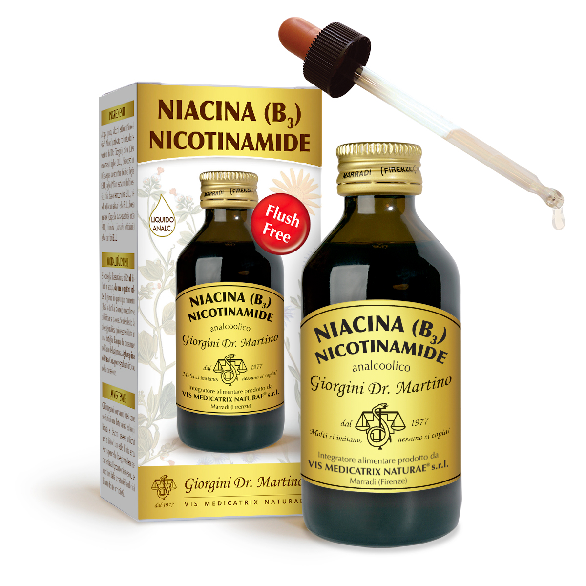 NIACINE (B3) NICOTINAMIDE Liquide sans alcool