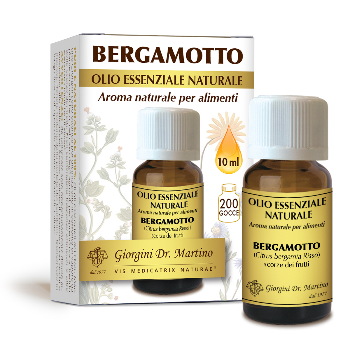 Bergamota aceite esencial natural 10 ml