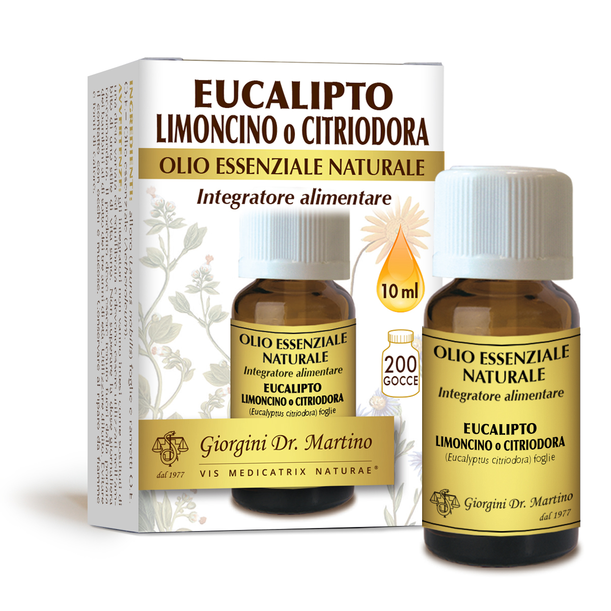 EUCALIPTO LIMÓN o CITRIODORA aceite esencial natural 10ml main product photo