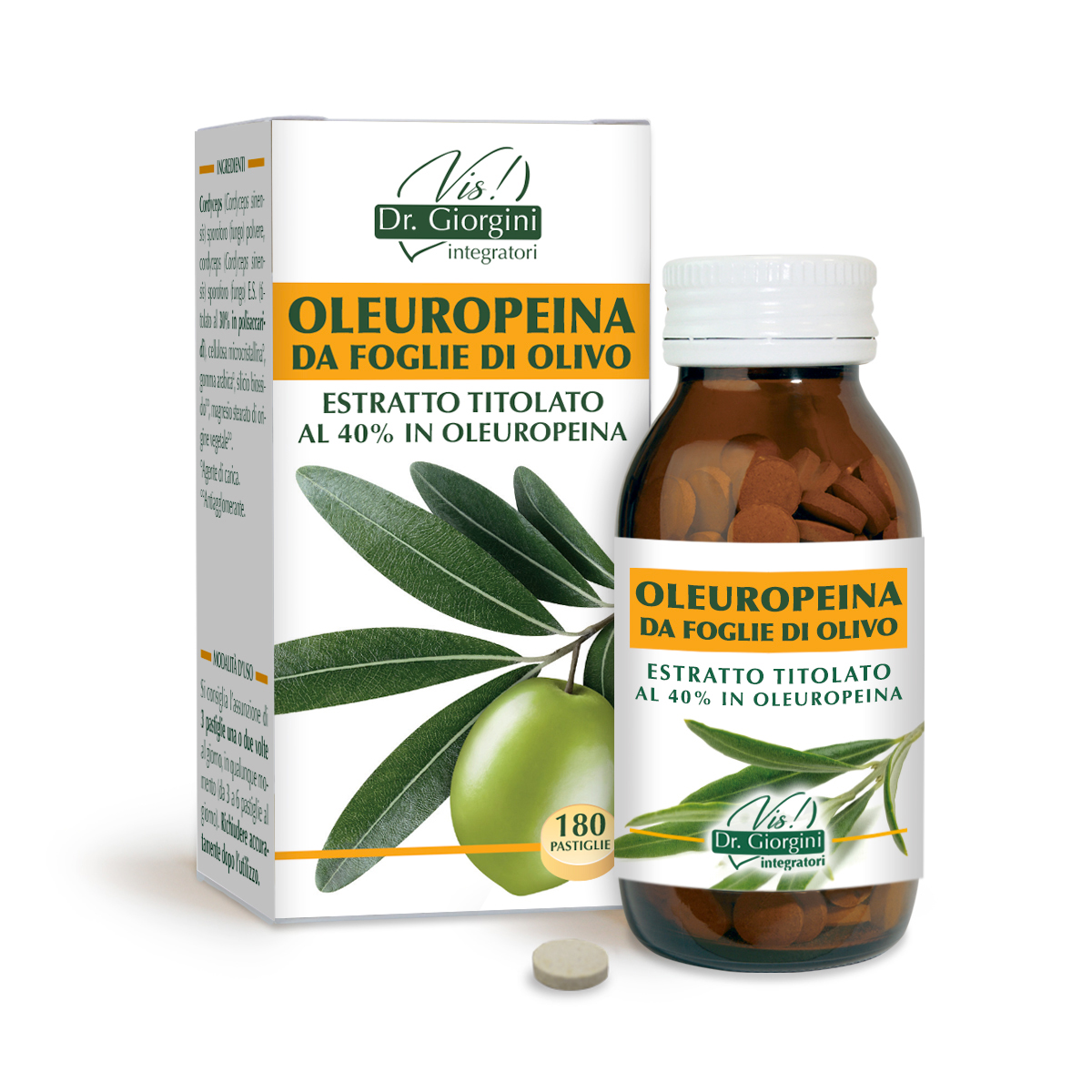 OLEUROPEINA DE FEUILLES D'OLIVIER extrait standardisé Pastilles