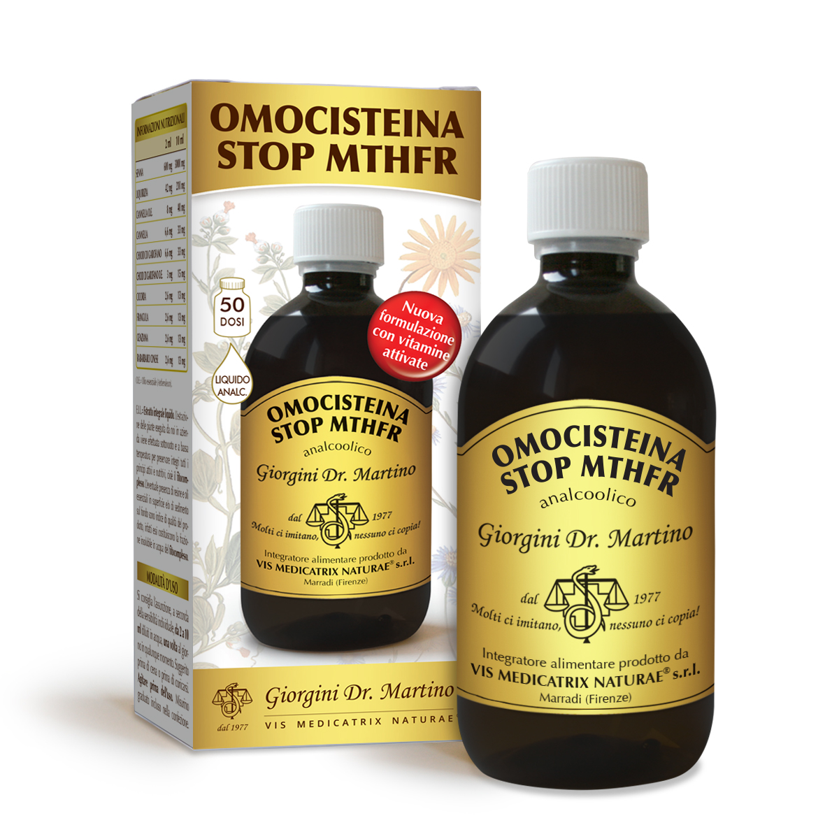 HOMOCYSTEINE STOP MTHFR alcohol-free liquid 500 ml main product photo