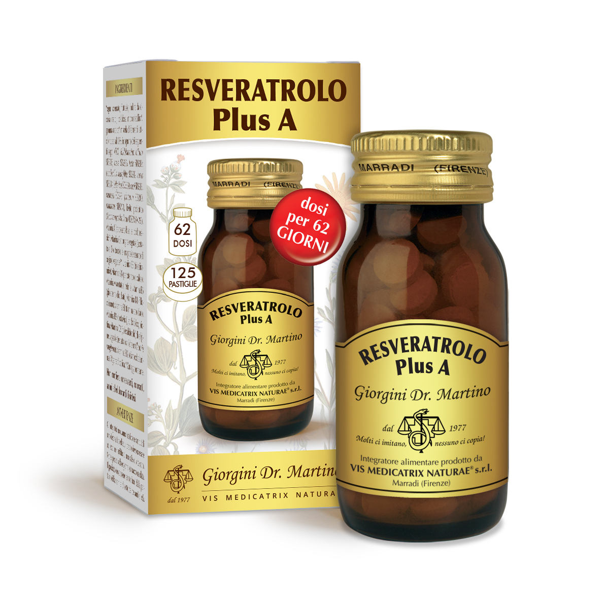 RESVERATROL Plus A 50 g - tabletas de 400 mg main product photo