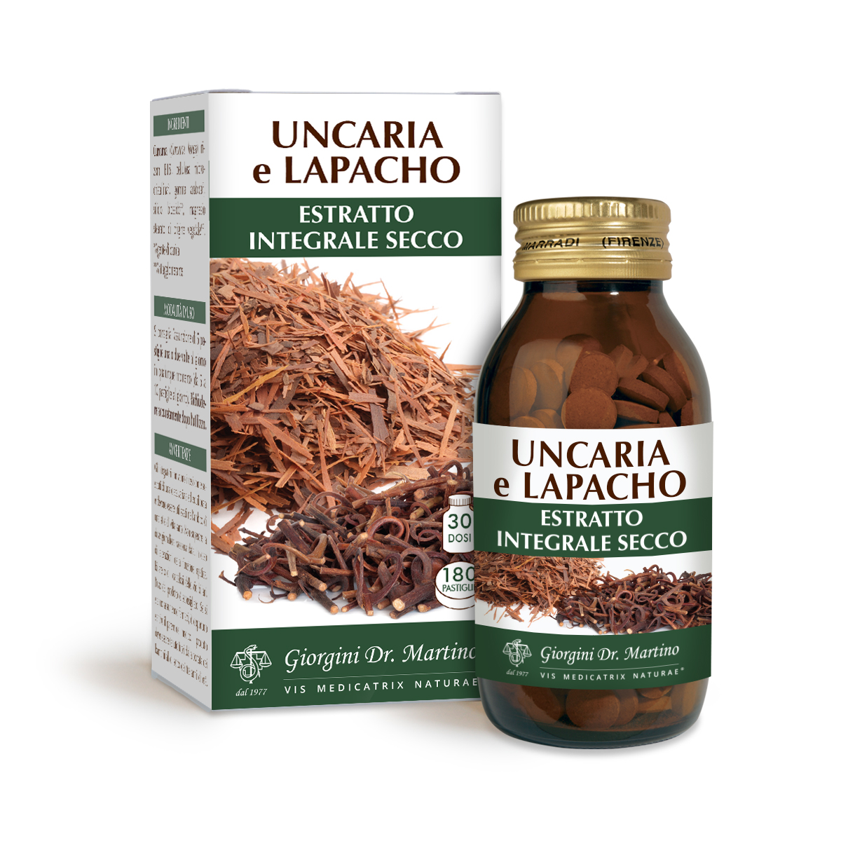CAT'S CLAW-LAPACHO Dry Whole Extract 90g-180 TAB of 500 mg each main product photo