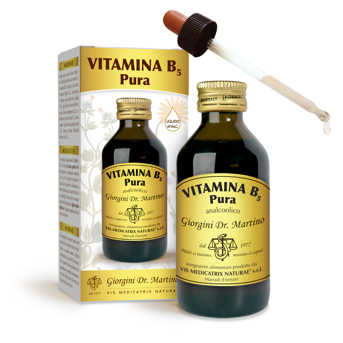 VITAMINE B5 PURE Liquide sans alcool