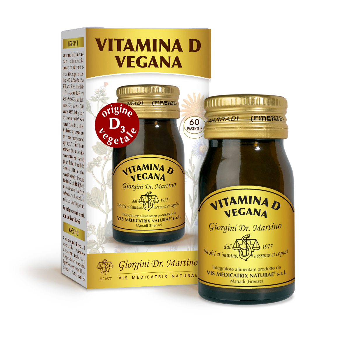 VITAMINA D VEGANA 60 tabletas de 500 mg main product photo