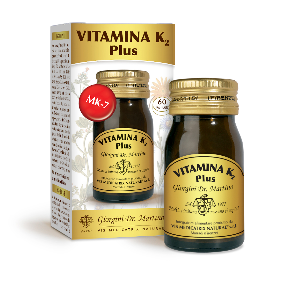 VITAMINE K2 Plus 30 g - 60 pastilles (500 mg) main product photo
