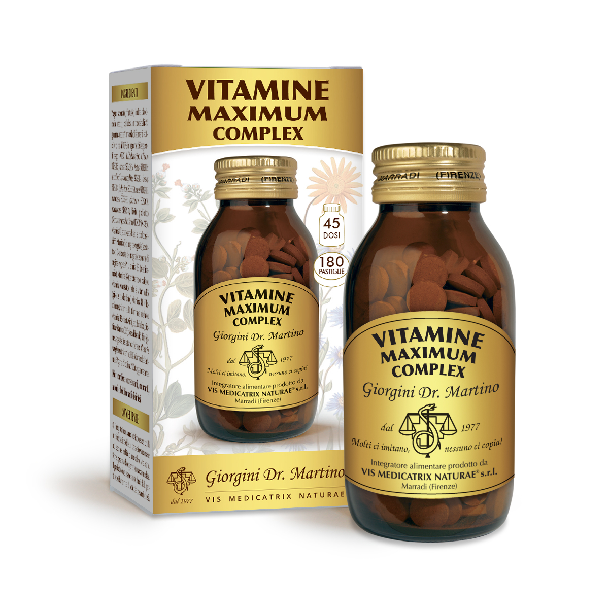 VITAMIN MAXIMUM COMPLEX 90g - 180 tablets (500mg) VITAMIN MAXIMUM COMPLEX 90g - 180 tablets (500mg)