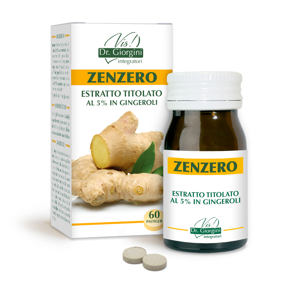 JENGIBRE extracto estandarizado Tabletas