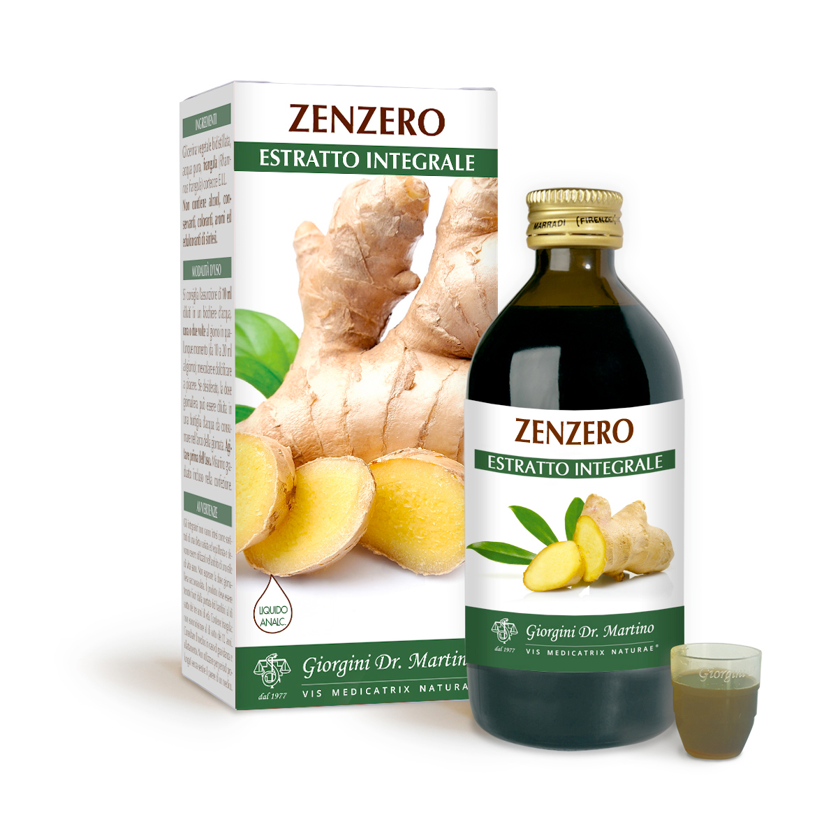 JENGIBRE Extracto integral Líquido sin alcohol